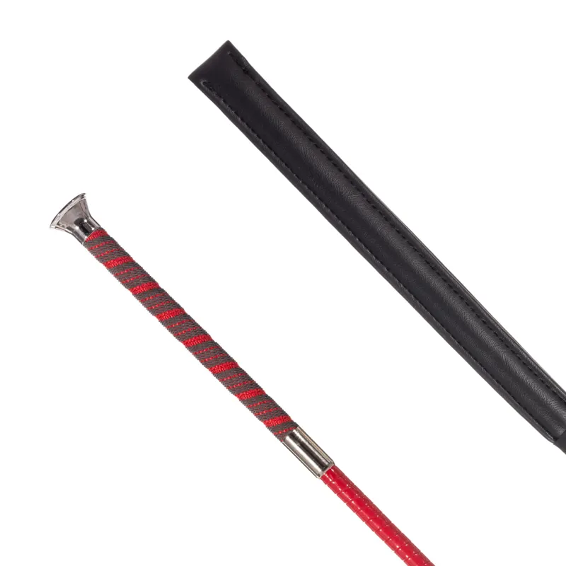 Country Direct York Thin Handle Cushion Bat 50cm in Red